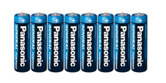 Батарейки Panasonic General Purpose угольно-цинковые AA (R6) плёнка, 8 шт R6BER/8P фото