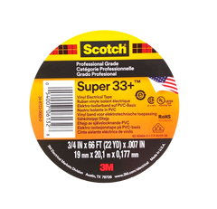 Изолента 3Мс Scotch Super 33+ на ПВХ-основе SS33 фото