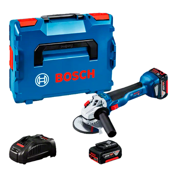 Акумуляторна кутова шліфувальна машина (болгарка) Bosch GWS 18V-10 (2х5,0 Ah, кейс) (06019J4004) 06019J4004 фото