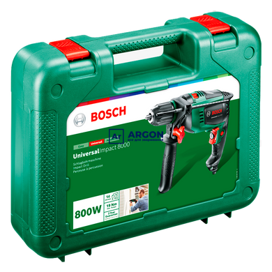 Ударний дриль Bosch UniversalImpact 800 (800 Вт, кейс) (0603131120) 0603131120 фото