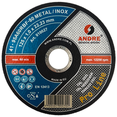 Круг відрізний по металу 125х1,0 Andre metal inox (відрізний круг) CWandr125.10 фото