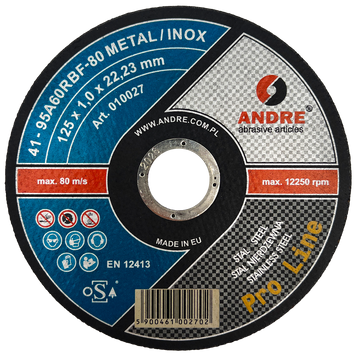 Круг отрезной по металлу 125х1,0 Andre metal inox (отрезной круг) CWandr125.10 фото