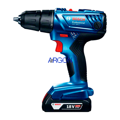 Аккумуляторная дрель-шуруповерт Bosch GSR 180-Li (2х2,0 Ah, кейс, набор бит и сверл) (06019F810A) 06019F810A фото