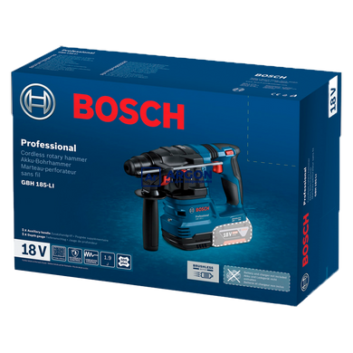 Аккумуляторный перфоратор Bosch GBH 185-Li (без АКБ, картон) (0611924020) 0611924020 фото