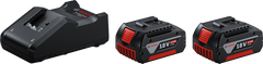 Комплект аккумуляторов и зарядного устройства Bosch GBA 18V 4Ah +ЗП GAL 18-40 1600A019S0 фото