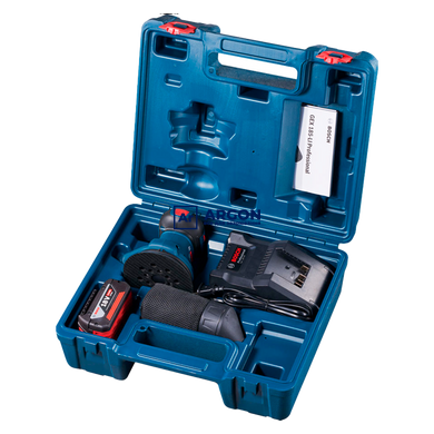 Ексцентрикова шліфмашина Bosch GEX 185-Li (1х4 Ah, ЗП, кейс, 125 мм) (06013A5021) 06013A5021 фото