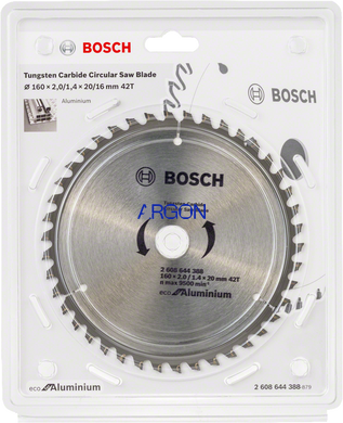 Пильний диск Bosch ECO ALU/Multi 160*20/16-4 (2608644388) 2608644388 фото