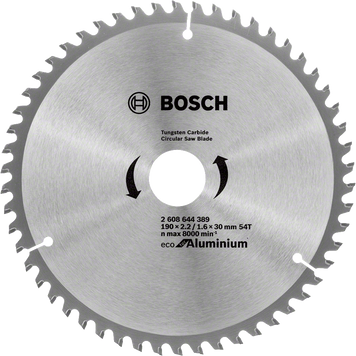 Пильний диск Bosch ECO ALU/Multi 190*30-54Т (2608644389) 2608644389 фото