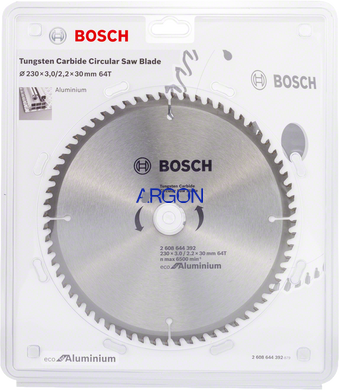 Пильний диск Bosch ECO ALU/Multi 230*30/64-Т (2608644392) 2608644392 фото