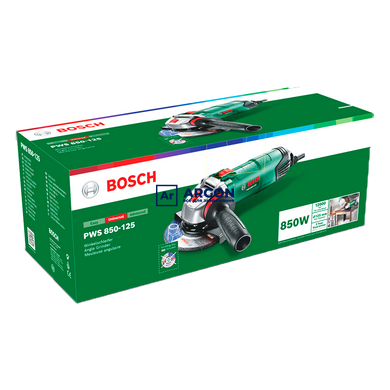 Кутова шліфмашина (болгарка) Bosch PWS 850-125 (850 Вт, 125 мм) (06033A270B) 06033A270B фото