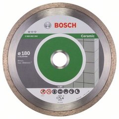Алмазный круг отрезной (диск) по плитке Bosch 180x22,23 Standard for Ceramic 2608602204 фото
