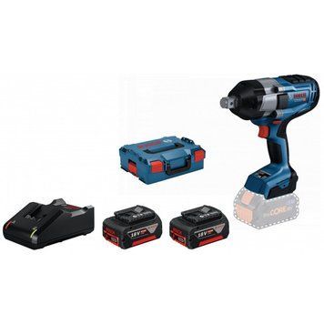 Аккумуляторный ударный бесщеточный гайковерт Bosch GDS 18V-1050 H, 2x5.0Ah (зарядное устройство) 06019J8522 фото