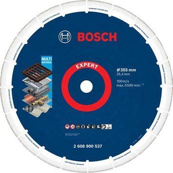 Алмазный отрезной круг (диск) для всех металлов Bosch 355x25,4 (2608900537) 2608900537 фото