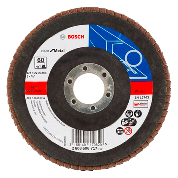 Круг пелюстковий Expert for Metal 125 Р60 Bosch 2608606717 фото