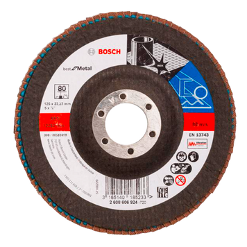 Круг пелюстковий Best for Metal 125 Р80 Bosch 2608606924 фото