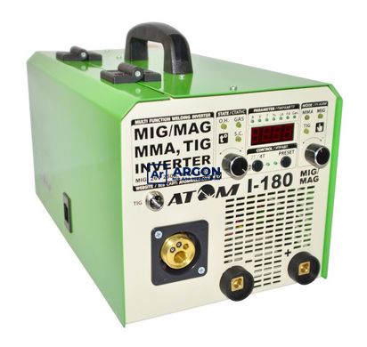 Зварювальний напівавтомат Атом І - 180 MIG/MAG (з пальником B15, c комплектом кабелів 3 2 м, затиски Binzel) 912365927 фото