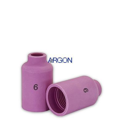 Керамічне сопло для стандартної газової лінзи TIG №6 WP-17/18/26 (Argon) 701.0422.AR фото