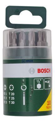 Набор бит для вкручивания Bosch 10шт 2607019452 фото