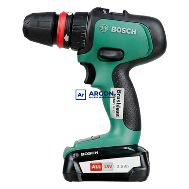 Акумуляторний безщітковий дриль-шуруповерт Bosch AdvancedDrill 18 (2х2,5 Ah, кейс, 3 адаптера) (0603 06039B5003 фото