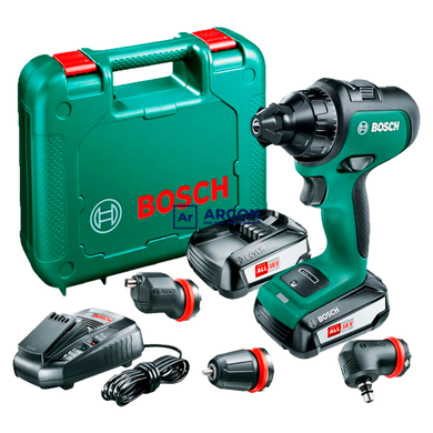 Акумуляторний безщітковий дриль-шуруповерт Bosch AdvancedDrill 18 (2х2,5 Ah, кейс, 3 адаптера) (0603 06039B5003 фото